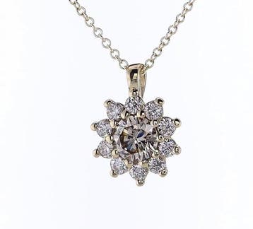 Zonder minimumprijs - Ketting met hanger - 14 karaat Geel