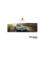 2015 PORSCHE 918 SPYDER INSTRUCTIEBOEKJE ENGELS, Ophalen of Verzenden
