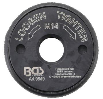 Bgs Technic Snelspanmoer voor haakse slijper M14, Verzenden, Nieuw