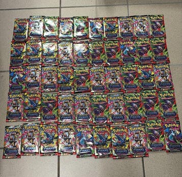 Pokémon - 100 Booster pack - Pokemon 100 Booster Pack Fiamme