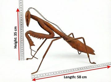 Mantis - Beeldje - Staal
