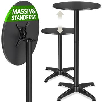 Aluminium bistrotafel Ø 60 cm, Tuin en Terras, Verzenden, Nieuw