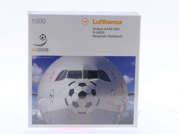 Schaal 1:500 Herpa 507509 Lufthansa Airbus A340-300 Berg..., Ophalen of Verzenden