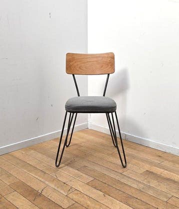 Manufactori - Stoel (4) - Hout, Metaal, Textiel