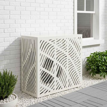 vidaXL Air Conditioner Hoes Wit 110 x 50 x 105 cm Staal, Verzenden, Nieuw