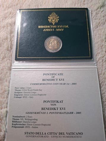 Vatican. 2 Euro 2005 Giornata Mondiale della Gioventù
