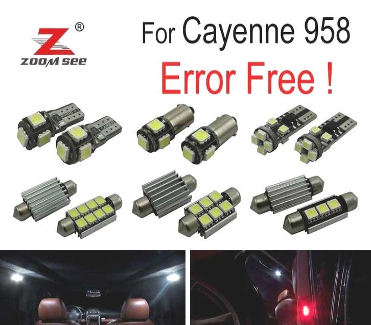 Kit 19 Ampoules Led Intérieur Pour Porsche Cayenne 958 11-, Autos : Pièces & Accessoires, Éclairage, Envoi