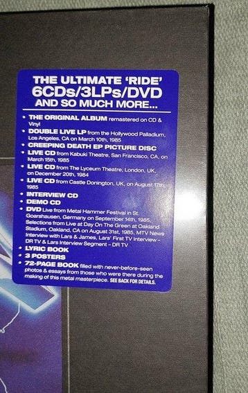 Metallica - Metallica - Ride The Lightning - Deluxe Limited, Nieuw in verpakking