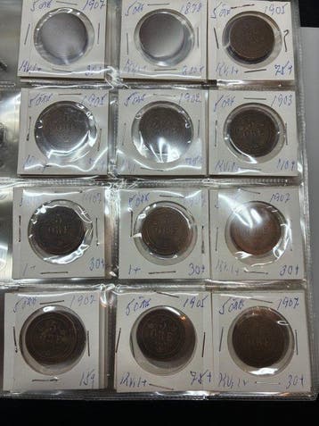 Zweden. Collection of 105+ coins, various denominations