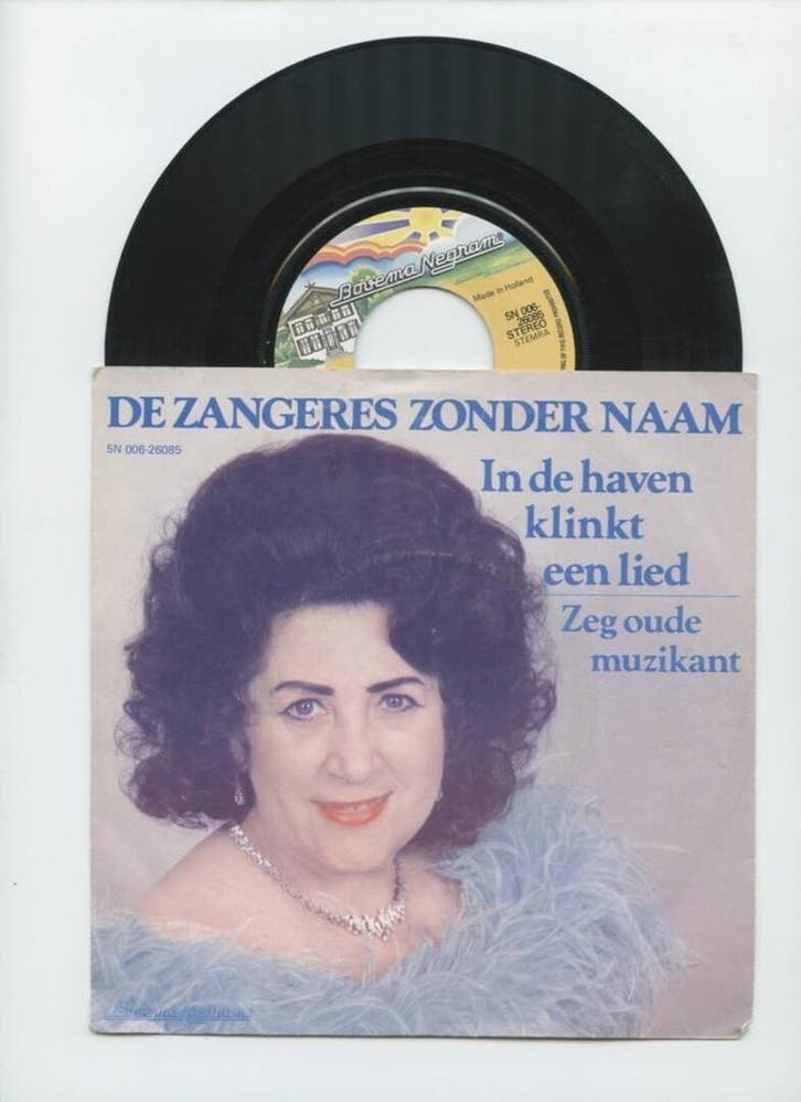 Zangeres Zonder Naam – In De Haven Klinkt Een Lied / Zeg Oud, Cd's en Dvd's, Vinyl Singles, Ophalen of Verzenden