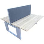 Dubbel bureau, Huis en Inrichting, Bureaus, Verzenden, In hoogte verstelbaar, Zo goed als nieuw