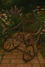 Chaise de jardin - Fer - chaise à bascule