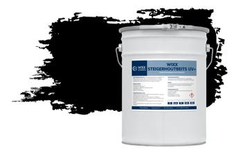 Wixx Steigerhoutbeits UV+ RAL 9005 | Gitzwart 10L, Verzenden, Nieuw