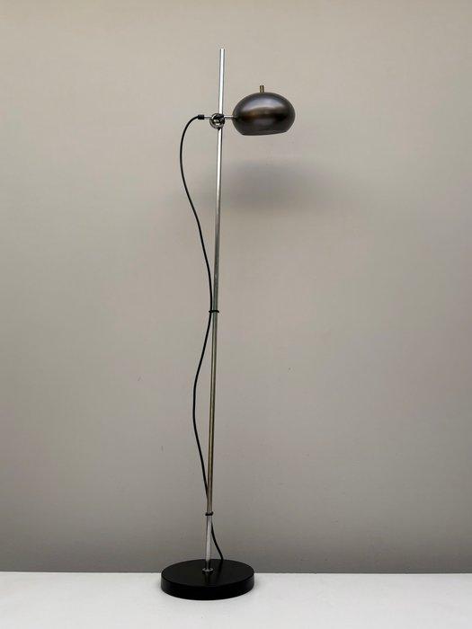 Staande lamp - Staal, Verchroomd, Aluminium, Antiek en Kunst, Kunst | Designobjecten