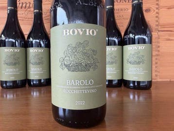 2022 Bovio Rocchettevino - Barolo - 6 Flessen (0.75 liter), Nieuw