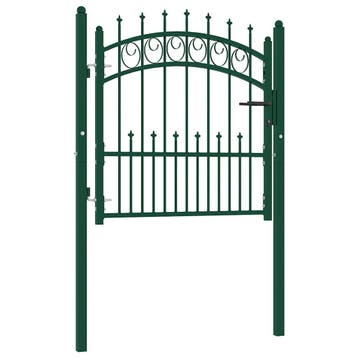 vidaXL Hekpoort EMMEN met stalen pinnen 104x97 cm groen, Verzenden, Nieuw