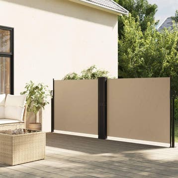 vidaXL Windscherm uittrekbaar 140x600 cm beige, Verzenden, Nieuw