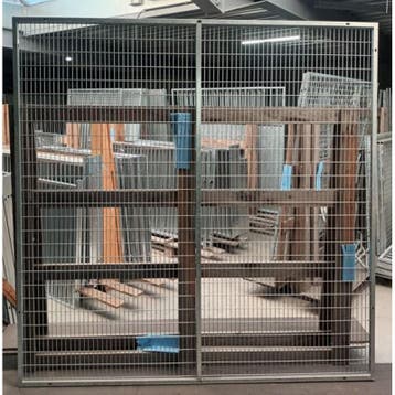 Zijpaneel gaas - 200 x 200 - 20x70x3.2 - zonder voet