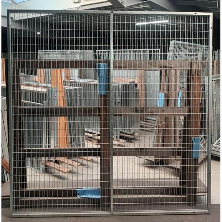 Zijpaneel gaas - 200 x 200 - 20x70x3.2 - zonder voet, Animaux & Accessoires, Oiseaux | Cages & Volières