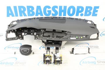 Airbag set Dashboard blauw grijs met grote gordel Audi A6 4G, Gebruikt, Audi