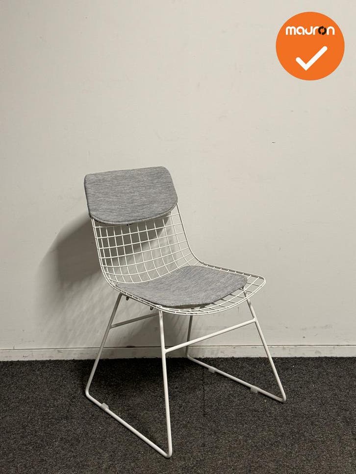 HKliving wire stoel - kantinestoel - wit, Zakelijke goederen, Kantoor en Winkelinrichting | Kantoormeubilair en Inrichting, Stoel