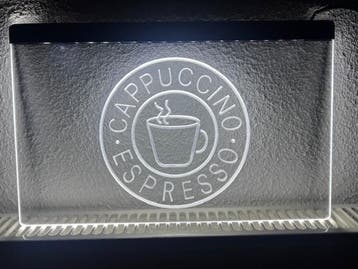 Koffie coffee neon bord lamp LED verlichting reclame lichtba, Verzenden, Nieuw
