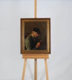 Josef Gindra (1862-1938) - Man met pijp