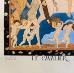 Georges Barbier (1882-1932) - Le Cavalier Blanc, Hand-Signed, Antiek en Kunst