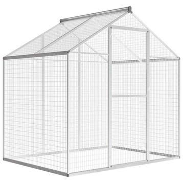 vidaXL Volière 178x122x194 cm aluminium, Verzenden