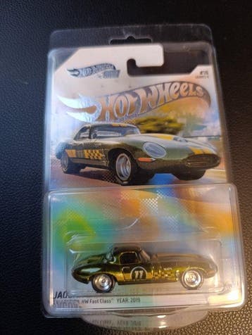 Hot Wheels 1:64 - Model raceauto - Jaguar Lightweight E-Type, Hobby & Loisirs créatifs