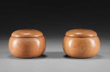 Go-spelbord (goban) compleet met go-stenen (go-ishi) -