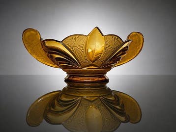Schaal - Glas - Art deco schaal