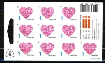 Nederland 2015 - Drie Cilindervarianten W1, W2 en W3 van dit, Timbres & Monnaies, Timbres | Pays-Bas