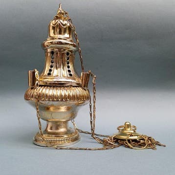 Wierookvat - Messing - Louis XVI- wierookvat