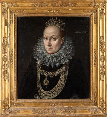 Ecole Flamande (XVII) - Portrait de la reine d’Angleterre