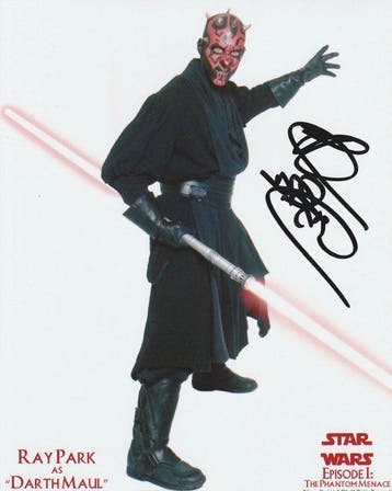Star Wars Episode I: The Phantom Menace - Signed by Ray Park, Nieuw