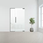 Glazen binnendeur met zijlicht zonder kozijn RVS beslag-Rech, Verzenden, Nieuw