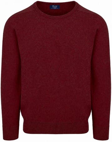 William Lockie Lamswol Bordeaux maat Maat 52/54 (L) Heren, Kleding | Heren, Maat 52/54 (L), Verzenden, Paars, Nieuw