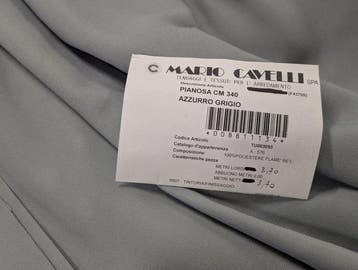 Pianosa tessuto ignifugo azzurro grigio– Design e Sicurezza