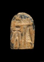 Oud-Egyptisch Speksteen Gedenkplaat van een tilapiavis