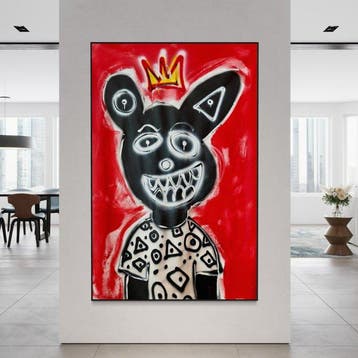 Timo Wedell - The Laughing Crown - XXL - Hommage Basquiat