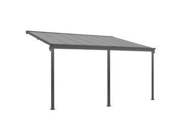 Veiling - Terrasdak / Overkapping - Borneo - 5.5 x 3 m - Gri, Gebruikt