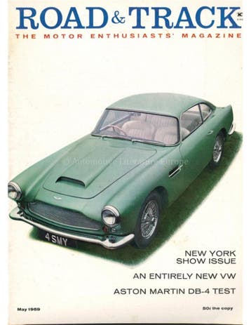 1959 ROAD AND TRACK MAGAZINE MEI ENGELS, Ophalen of Verzenden