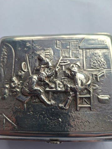 Zonder minimumprijs - Sigarettendoos - Zilver, Verzamelen, Nieuw