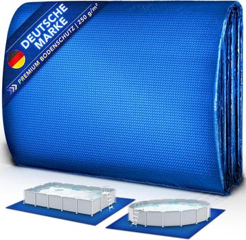 Grondzeil zwembad - Scheurbestendig - 274x274 cm - Blauw - T, Verzenden, Nieuw