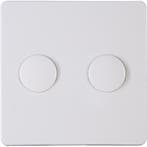 KOPP Paris HK05 DUO Dimmer Afdekplaat Glanzend Wit, Doe-het-zelf en Bouw, Verzenden, Nieuw