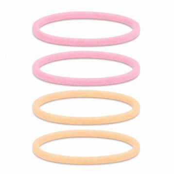 Haarband Sport 1cm - Endless Elastiek - Nylon - Roze Oranje, Nieuw
