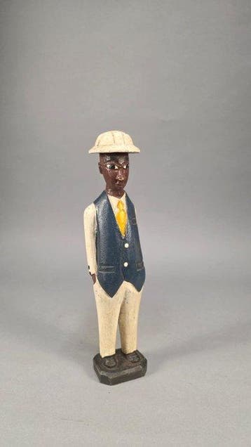 Houten standbeeld - Dubbele punt - Nigeria (Zonder