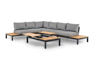 Suns Memphis loungeset XL light antracite  (zonder tafel) -, Nieuw