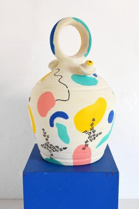 Nataline Pomar - Botijo Naturaleza viva, Antiquités & Art, Art | Objets design